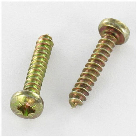 Vis tôle tête cylindrique bombée large Pozi 4.2X25 Bichromaté-100 pièces (1/3)