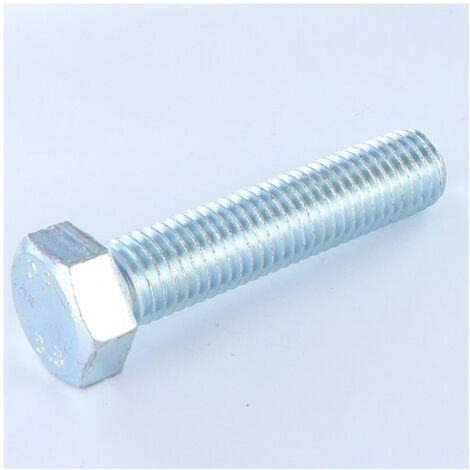 Vis métaux Tête hexagonale TH M20X60 Classe 8.8 Acier zingué-5 pièces (1/3)