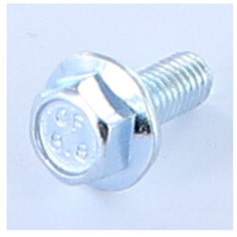 Vis métaux Tête hexagonale TH M5X12 Embase collerette crantée Classe 8.8 Acier zingué-1 pièce