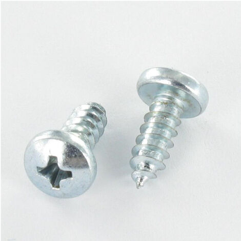 Vis tôle tête cylindrique bombée large Phillips n° 3 6.3X13 Acier zingué-200 pièces