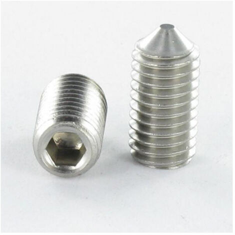 Vis Sans Tête M2 X 4 STHC Acier – Bout Plat, Six Pans Creux (BTR), Pour Bricolage Précis