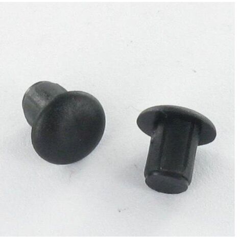 Bouchon Diamètre du corps 7 Diamètre de tête: 16 Longueur sous tête 6.5 Nylon RAL9005 noir foncé-1 pièce (1/4)