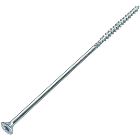 Vis charpente TEKOR Tête fraisée TF Cranté TORX T40 8X240 Filetée sur