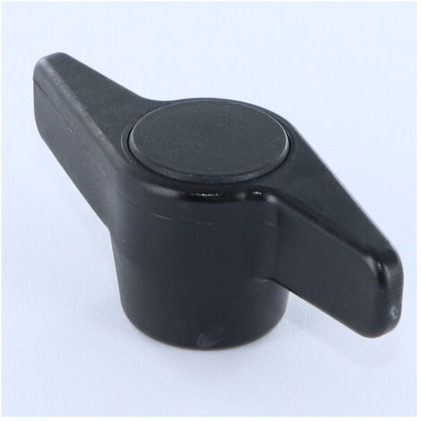 Poignée de serrage femelle nylon noir Insert Inox M6-10 pièces