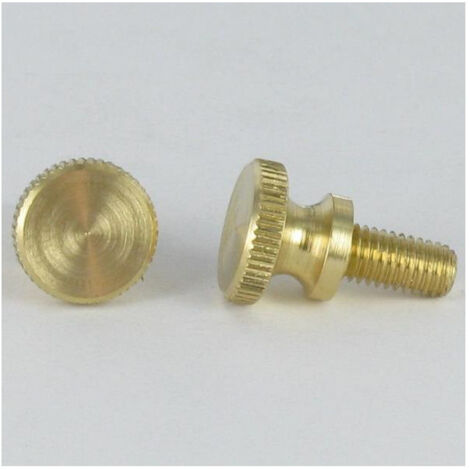 Vis métaux Laiton Tête cylindrique TC Moletée M5X10  Conditionnement: 1 pièce