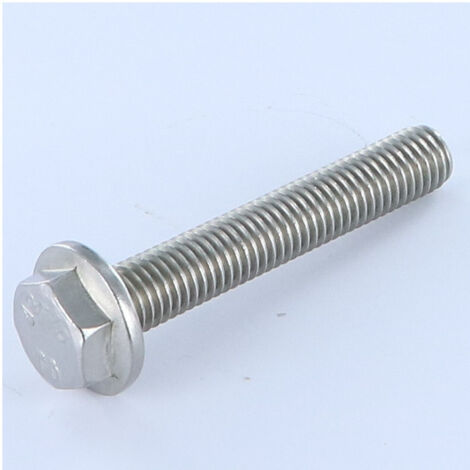 Vis métaux Tête hexagonale TH Embase lisse M10X50 Inox A2-50 pièces