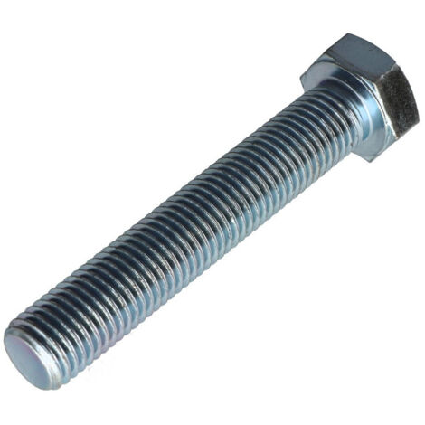 Vis métaux Tête hexagonale TH M16X100 Classe 8.8 Acier zingué-1 piece