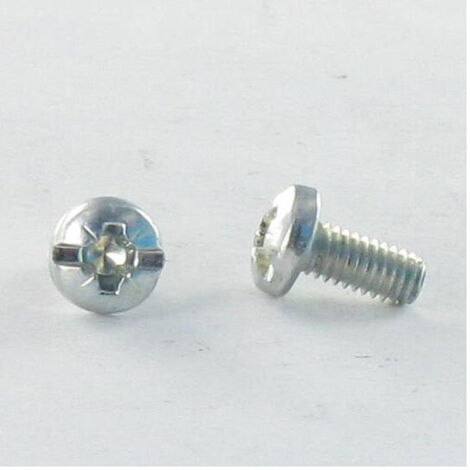 Vis métaux Tête cylindrique large TCL POZI et fendu M3.5X4.7 A/CHANF Acier zingué-50 pièces (1/3)