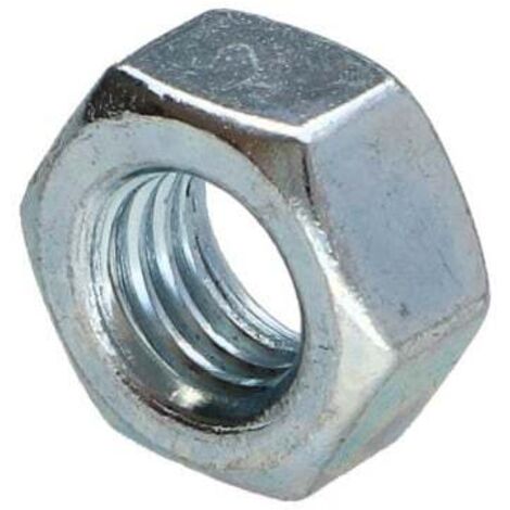 Ecrou Hexagonal M16 Classe 8 Acier zingué-10 pièces