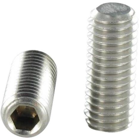Vis métaux Inox A2 Sans tête six pans creux (sthc) Clé de 4 HC4 M8X60 Bout plat-1 pièce (1/3)