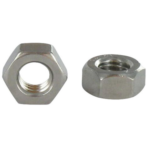 Ecrou Hexagonal HU M24 Inox A2 + Wax lubrifié-5 pièces