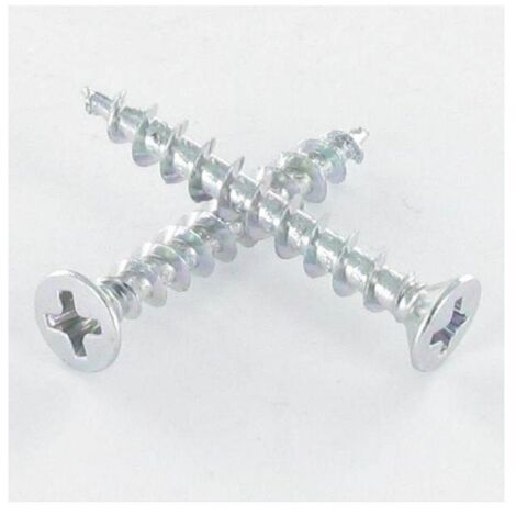 Vis PVC Tête fraisée bombée TFB Phillips 4.3X25 Acier zingué 96 heures brouillard salin sans rouille-1 pièce