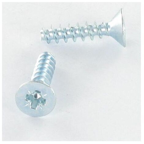Vis PVC Tête fraisée TF Pozi N°2 5X14 Acier zingué-1 pièce