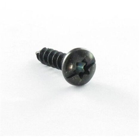 Vis PVC Poelier tête ronde large Tête ronde large TORX T20 + Fendue 4X16 Acier zingué noir-1 pièce
