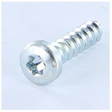 Vis PVC TRILOBE Tête cylindrique bombée TCB TORX T15 4X16 Filet 45 Acier zingué-1 pièce (1/3)