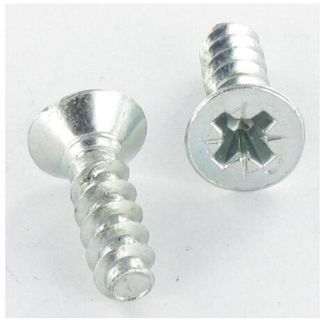 Vis pvc Tête fraisée TF Pozi 2 5X16 Acier zingué Sans pointe Filet 50 DEGRE-1 pièce