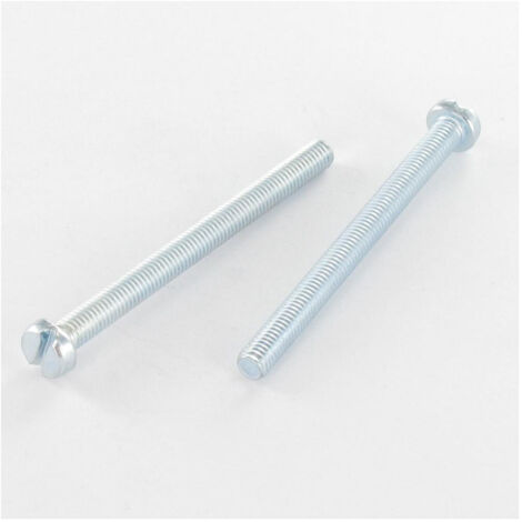 Vis métaux Tête cylindrique TC Fendue M4X6 Acier zingué-100 pièces