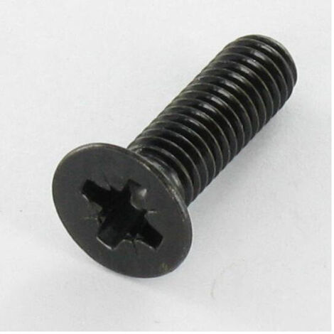 Vis métaux Tête fraisée Pozi N°2 M5X12 Acier zingué noir-100 pièces