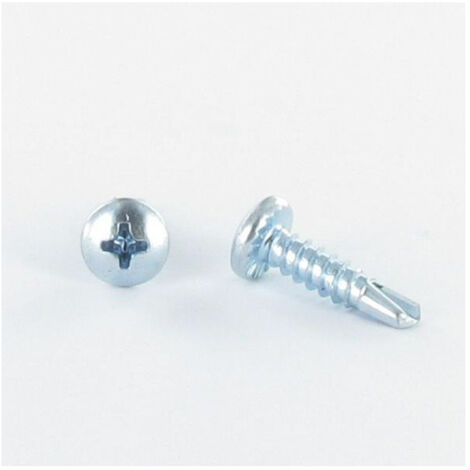 Vis autoperceuse Tête cylindrique bombée TCB Phillips 3.9X13 Filet tôle Acier zingué-1000 pièces