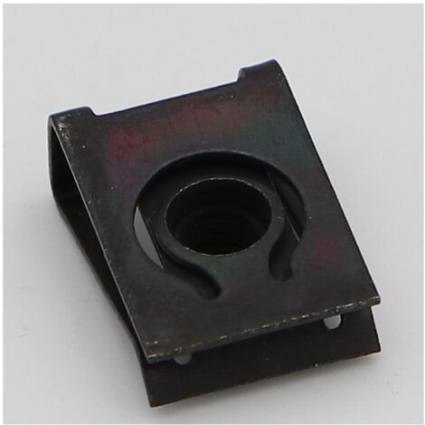 Ecrou à pincer M5 NUT8415 Epaisseur de serrage 0.5 à 4 Acier zingué noir-1 piece