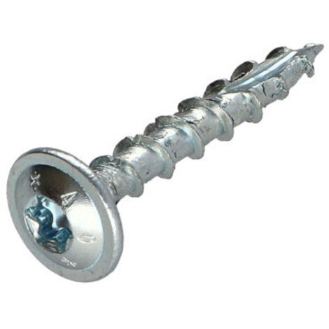 Vis bois TEKOR Tête disque TORX T30 Pointe antifendage type 17 6X40 Filetage partiel Acier zingué (1/5)