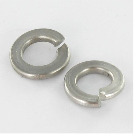 Rondelle Per Meccanica 100 Rondelle M6 In Acciaio Inox - 50 Piatte E 50 Elastiche Per Viti E Bulloni | Grado A2 Resistente Rondelle M6 Acciaio