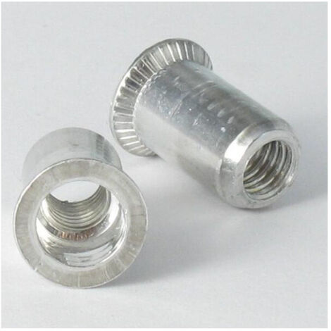 Ecrou aveugle Acier zingué M8 11X17 Cannelé-30 pièces