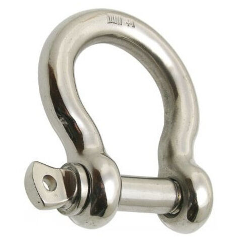 Manille Droite Inox A4 Ø8mm - Grande Ouverture Pour Usage Extérieur