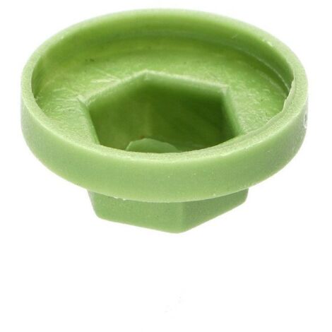 Capuchon plastique Vis Diamètre 6.3 Surplat 10 RAL6011 vert reseda-1 pièce (1/4)