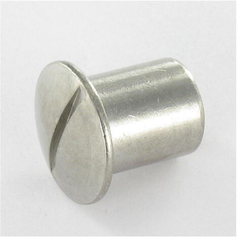 10 Vis En INOX – Tête Fendue Ronde Bombée – Dimensions 5x15mm – Lot Pour Bricolage & Réparation