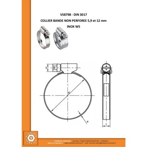 Collier à tourillons - INOX A4 - W5 - LES-INOXYDABLES