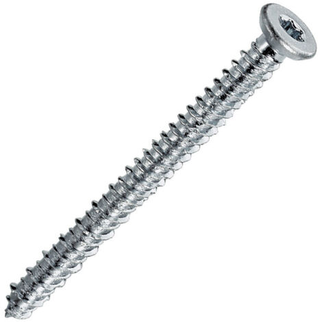 Vis Béton Tête fraisée Réduite 7.5X162 TORX T30 Acier zingué-10 pièces (1/2)