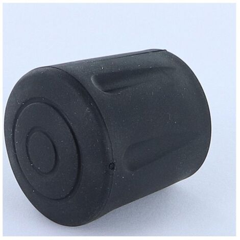 Embout rond envellopant caoutchouc vulcanisé Noir Pour Tube 25 à 26-1 pièce (1/4)
