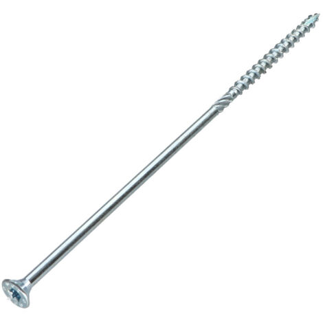 50 Vis à Bois Rocket 8x360 Mm Acier Zingué Tête Fraisée TORX T40