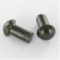 Rivet à frapper Tête ronde TR 6X12 Acier zingué noir-800 pièces