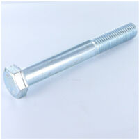 Corps de boulon filetage partiel Tête hexagonale TH M12X160 Classe 8.8 Acier zingué-100 pièces