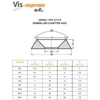 Rondelle cuvette Pleine Inox A2 M5 - Vis-expresss