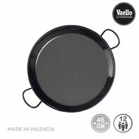 Poêle à paella traditionnelle émaillée ø46cm (12 personnes). vaello