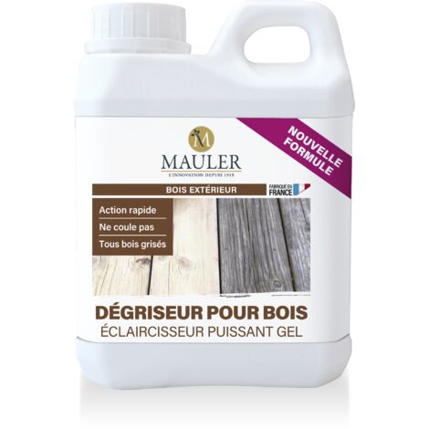 Eclaircisseur puissant gel - 1L - Phase aqueuse - Dégriseur pour bois Mauler