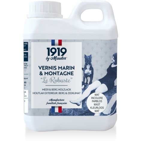 Vernis marin & montagne extérieur - 1L Mat Incolore - Ecolabel - Le Robuste 1919 by Mauler
