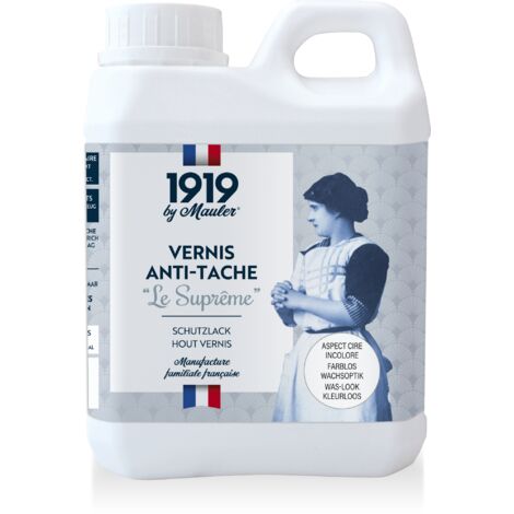 Vernis bois & peinture intérieur - 5L Aspect Cire Incolore - PV Contact Alimentaire - Anti-taches Le Suprême 1919 BY MAULER
