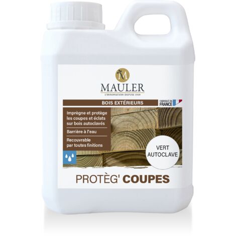 Protection coupes bois autoclavés - 1L Vert Autoclave - Phase Aqueuse - Protèg-Coupes Mauler