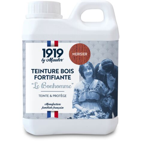 Teinture meuble et parquet bois - 1L Merisier - Qualité air A+ - Teinture Le Bonhomme 1919 by Mauler