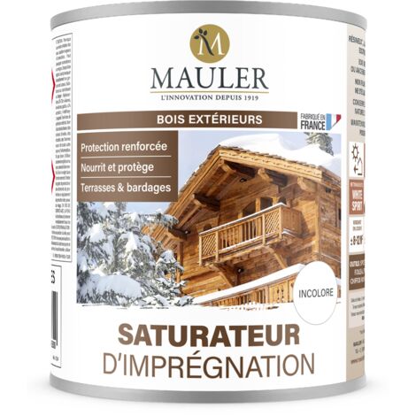 Saturateur bois extérieur et terrasse - 15L Mat Incolore - Protection UV et intempéries - Saturateur d'imprégnation Mauler