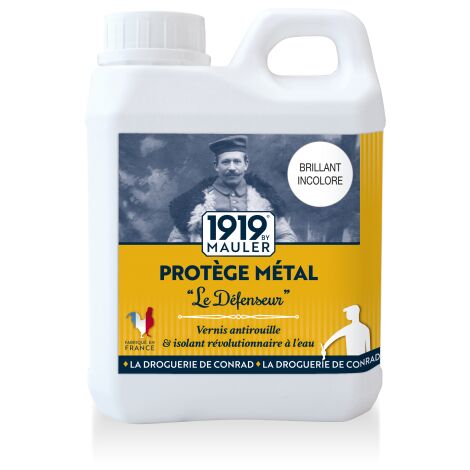 PROTEGE METAL "LE DEFENSEUR" 1919 BY MAULER 0,5L SATINE INCOLORE (1/4)