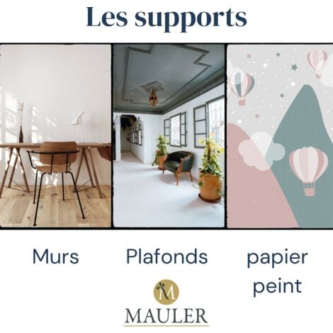 Vernis de protection murale mat incolore Mauler (1L) : protège murs, portes, boiseries... de l'encrassement, des rayures, du lustrage...