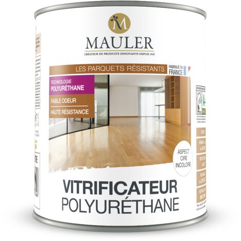 MAULER - Vitrificateur Polyuréthane - 5L - Aspect Cire Incolore - Sans odeur et de très haute qualité