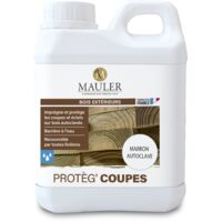 Protection coupes bois autoclavés - 1L Marron Autoclave - Phase Aqueuse - Protèg'Coupes Mauler