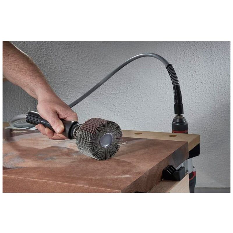 Roue Abrasive à Lamelles Wolfcraft - Grain 60 - Diamètre 80mm - Pour Perceuse
