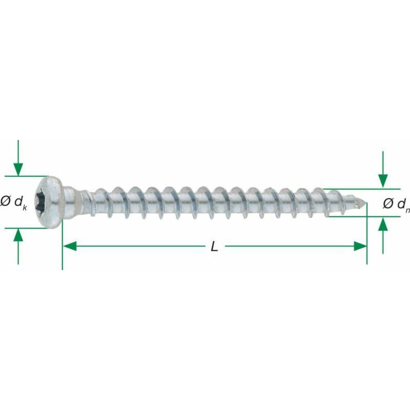 SPAX Vis de connexion pour bois SXCS, Ø 5,0 x 50 mm, 200pcs